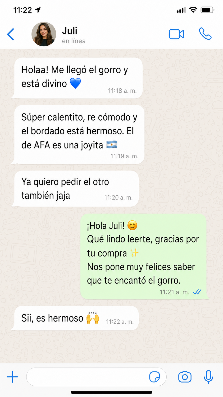 Review real de WhatsApp